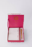 Luxury Stationery Set - Folk Pattern Pink/Purple