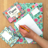 Wildflower Pigeon, Floral Letter 6-Pack