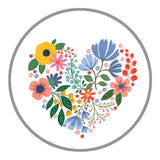 Envelope Seals - Flower Heart