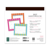 2027 Cabana Stripes Magnetic Academic Monthly Pad