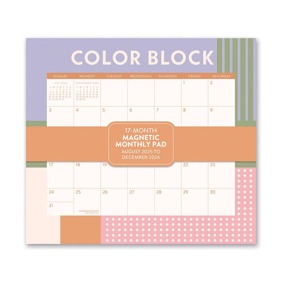 2026 Color Block Magnetic Monthly Pad