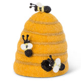 Felted Beehive with Bees
