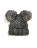Double Pom Pom Toddler Knitted Hat