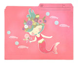 Pink Manila Folders - Mermaid