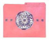 Pink Manila Folders - Mandala