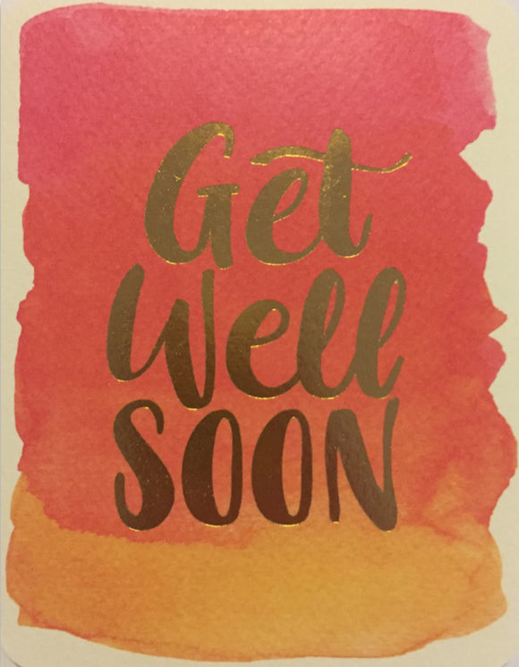 Get Well - Pink Watercolour