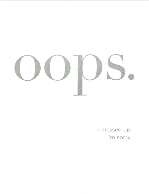 Sorry - Oops