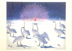 Blank - Snow Geese w Peacock