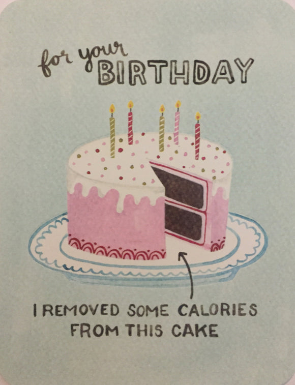 Birthday - Removed some Calories