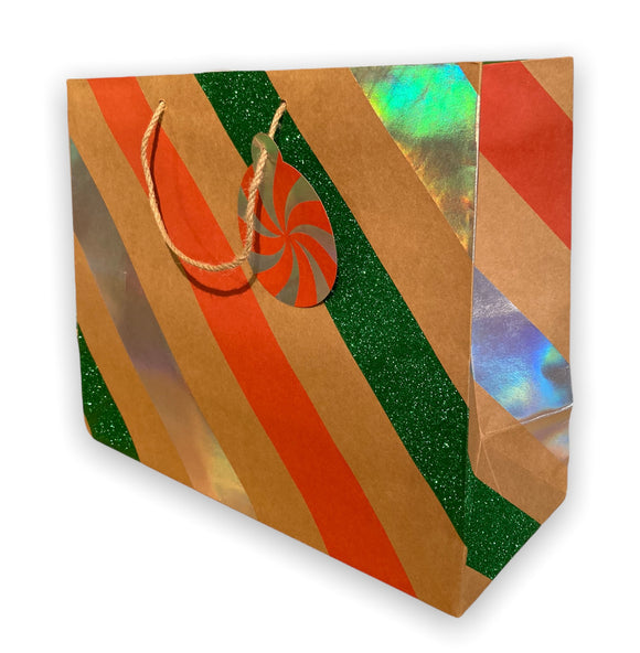 Festive Stripes Jumbo Gift Bag