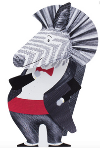 Blank - Zebra (3D Cut-Out Card)