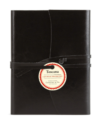 Cavallini Leather Notebook - Black