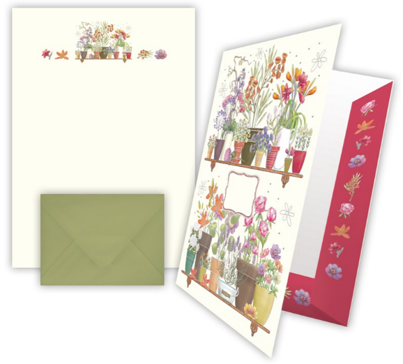Quire Social Stationery Set - Flower Pots
