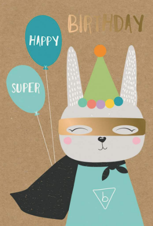 Birthday - Superhero Bunny