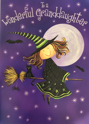 Halloween Card - Wonderful Granddaughter