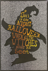 Halloween Card - Witch Silhouette