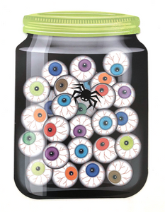 Halloween Card - Jar of Eyeballs