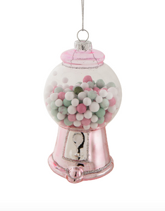 Frosted Gumball Machine Hanging Ornament