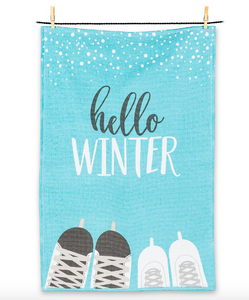 Hello Winter Kitchen Towel