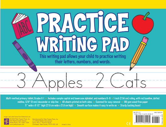 Children's Practice Writing Pad