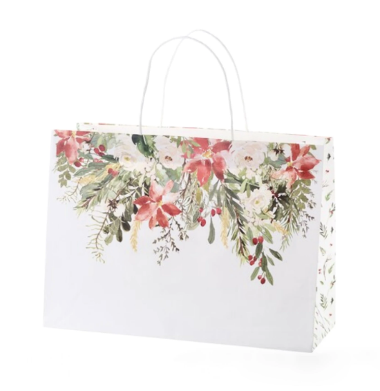 CB Christmas LG Gift Bag - Holiday Garden