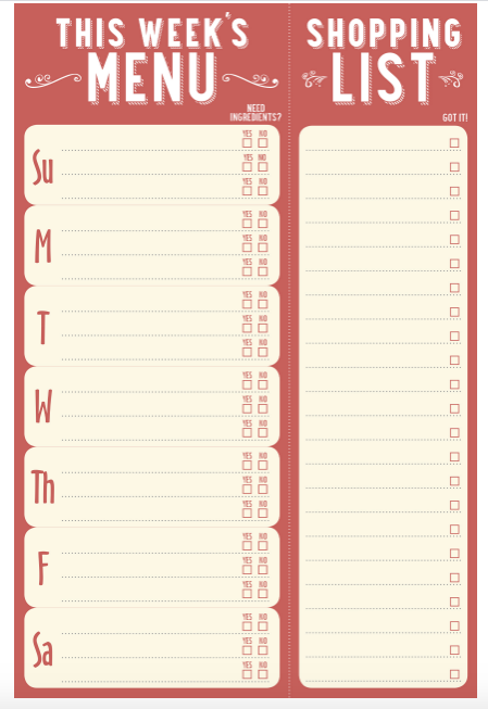 Weekly Planner Pad