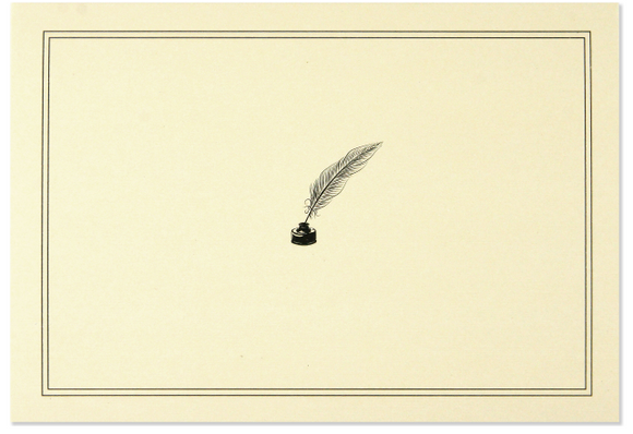 Boxed Notecards - Quill Pen & Ink