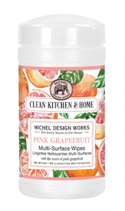 Michel Design Multi Surface Wipes - Pink Grapefruit