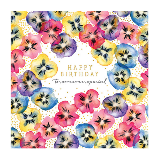 Birthday - Pansies