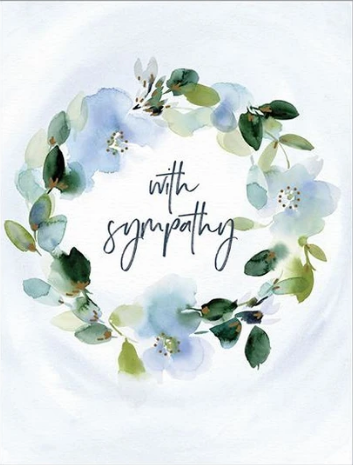 Sympathy - Soft Blue Wreath