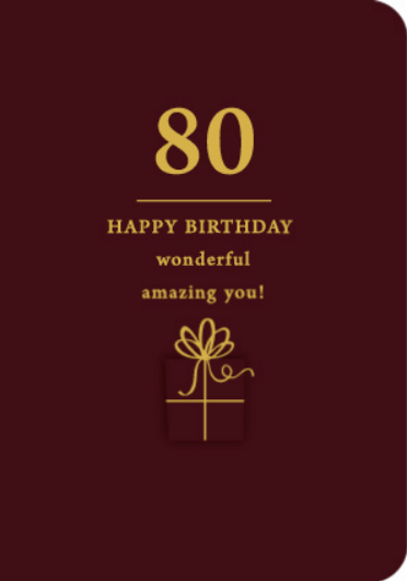 Age Specific - 80 Wonderful