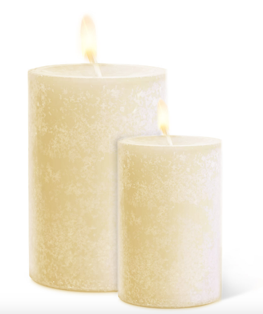 Cream Pillar Candles