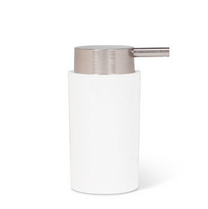 Cylinder Soap Pump - Silver
