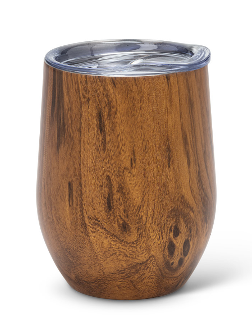 Bevi Insulated Wine Cup - Wood