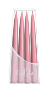 Taper Candles 10" - 4 pk Pink