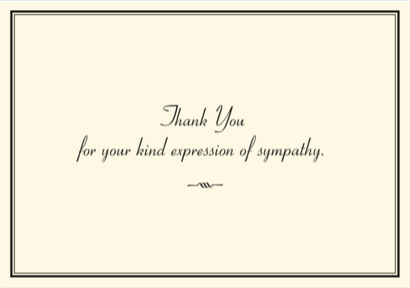 Boxed Thank You - Sympathy