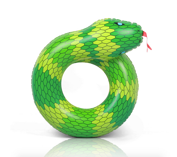 Coiled Green Snake Float