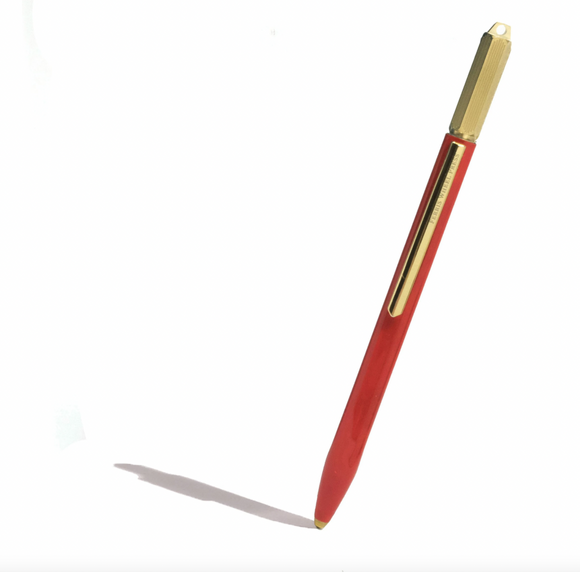 The Scribe Ballpoint Pen in Red Carpet