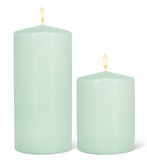 Mint Pillar Candles