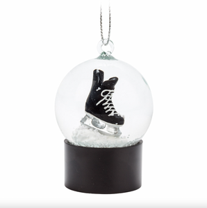 Men's Skates Snow Globe Ornament