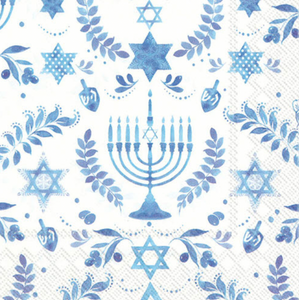 IHR Cocktail Napkin - Hanukkah