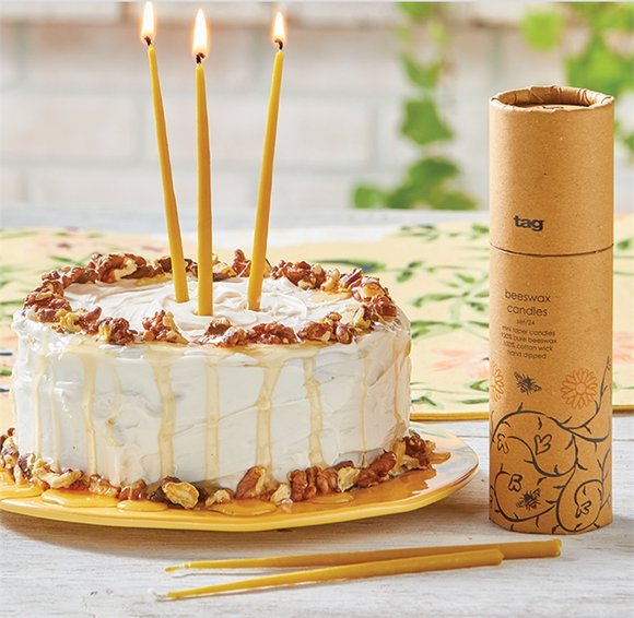 Birthday Candles - Beeswax Mini Tapers Set/24