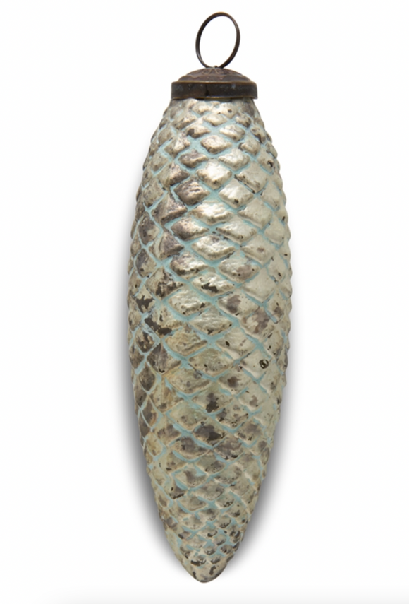 Burnished Pine Cone Ornament