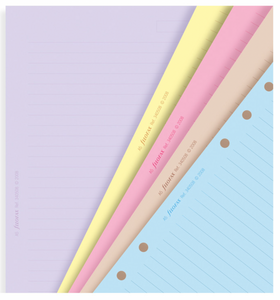 A5 Classic Coloured Lined Paper Refills