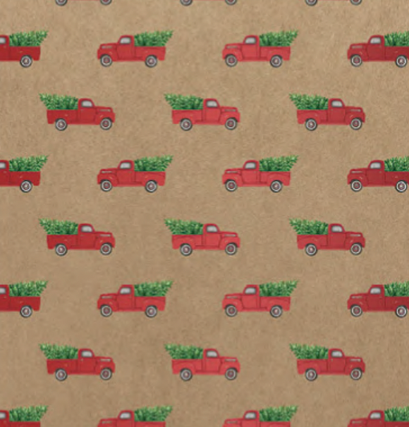 Red Pickup Truck Roll Wrap