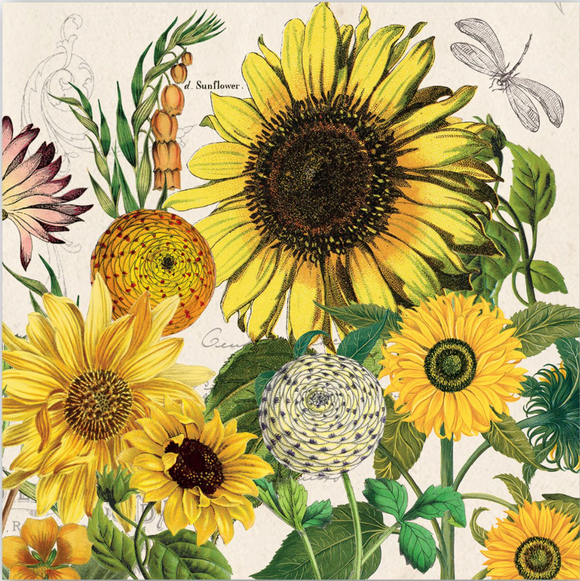 Michel Designs Luncheon Napkin - Sunflowers
