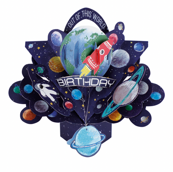 Birthday - Outer Space  Pop Up