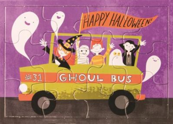 Halloween Card - Ghoul Bus Puzzle