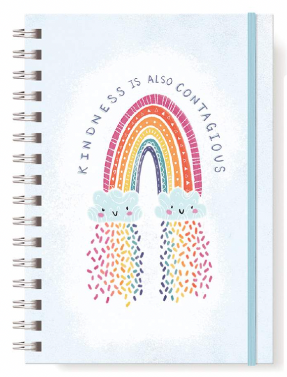 Spiral Lined Journal - Kindness is Contagious