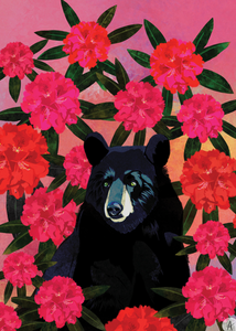 Blank - Bear and Flowers